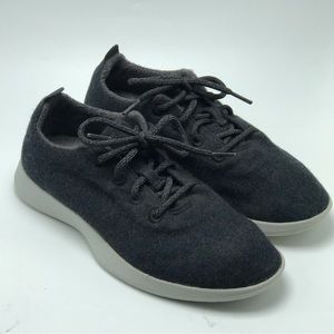 Allbirds Wool Runners Size 10 Charcoal Gray Black Comfort Merino Shoes Sneakers.